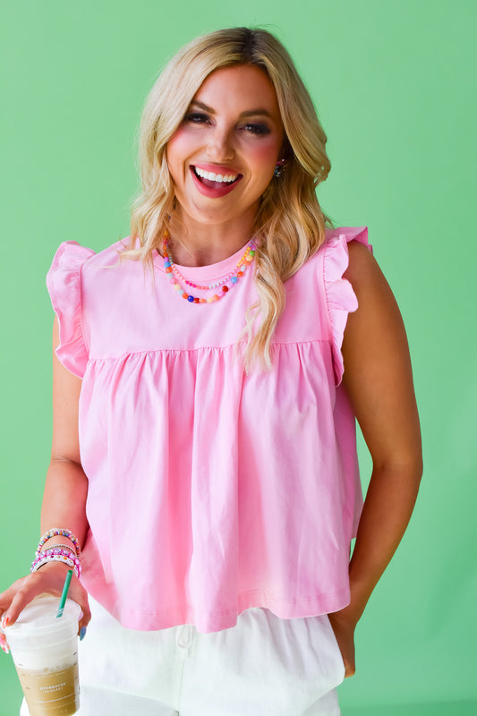 Alicia Ruffle Sleeve Top