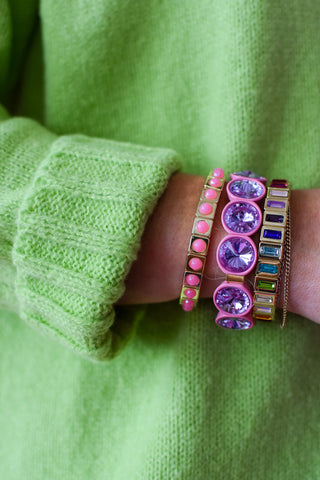 Sophia Midi Sweater Dress In Lime