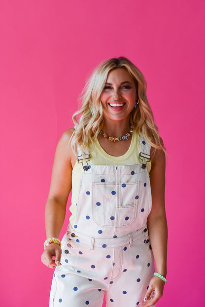 Gemma Polka Dot Barrel Overalls *PREORDER*