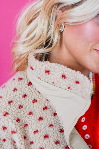 Wendy Polka Dot Sherpa Vest