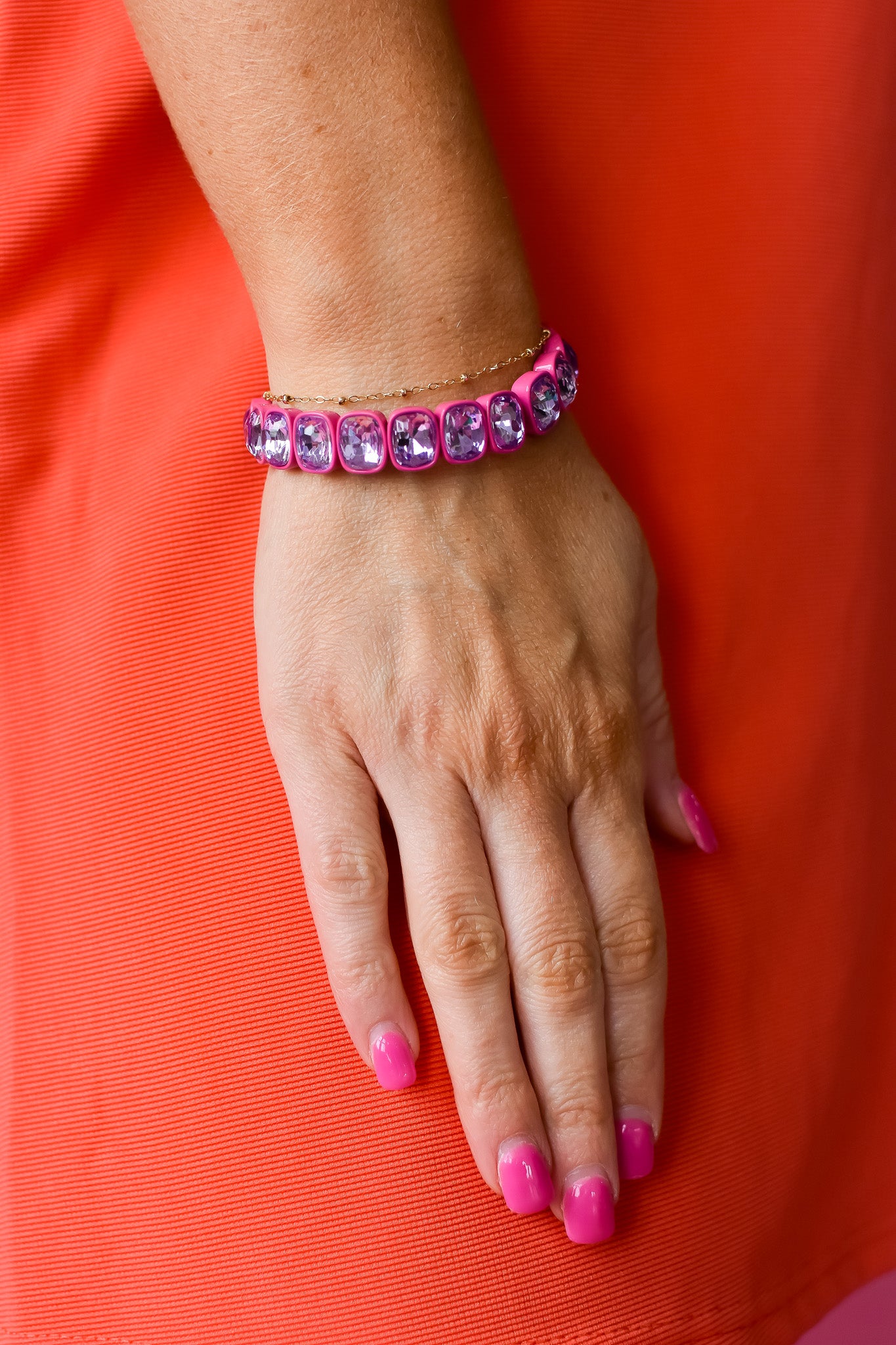 Layla Bracelet - Hot Pink RESTOCK