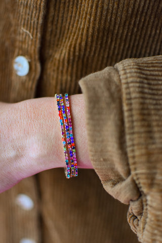 Multi Rhinestone Bracelet Trio