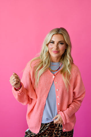 Piper Cardigan - Peach