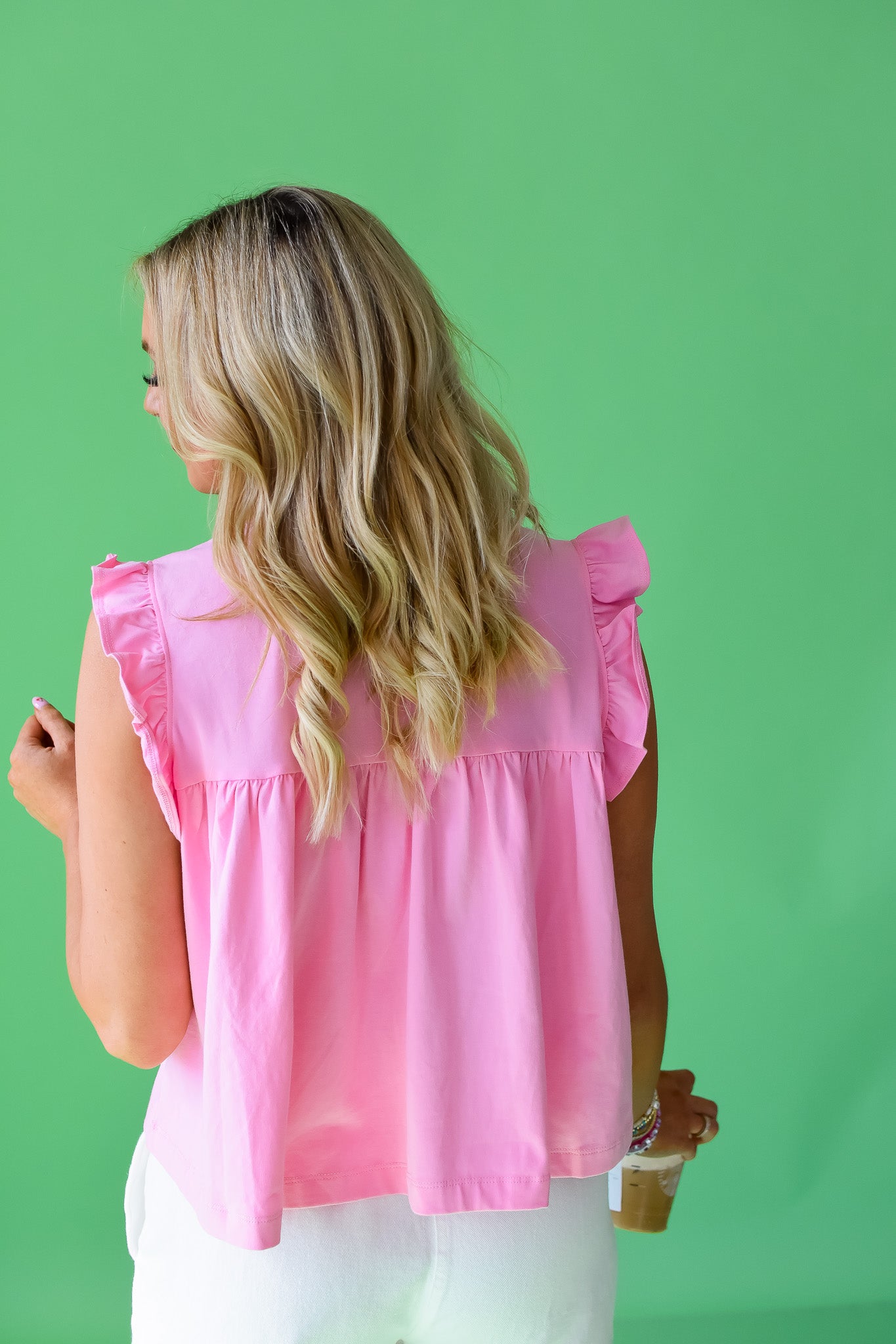 Alicia Ruffle Sleeve Top