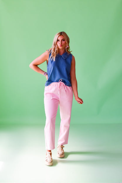 Trista Denim Top