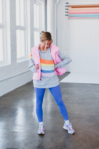Donna Leggings in Peri Lavender