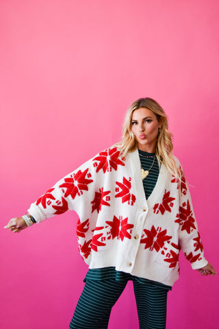 Taryn Snowflake Cardigan