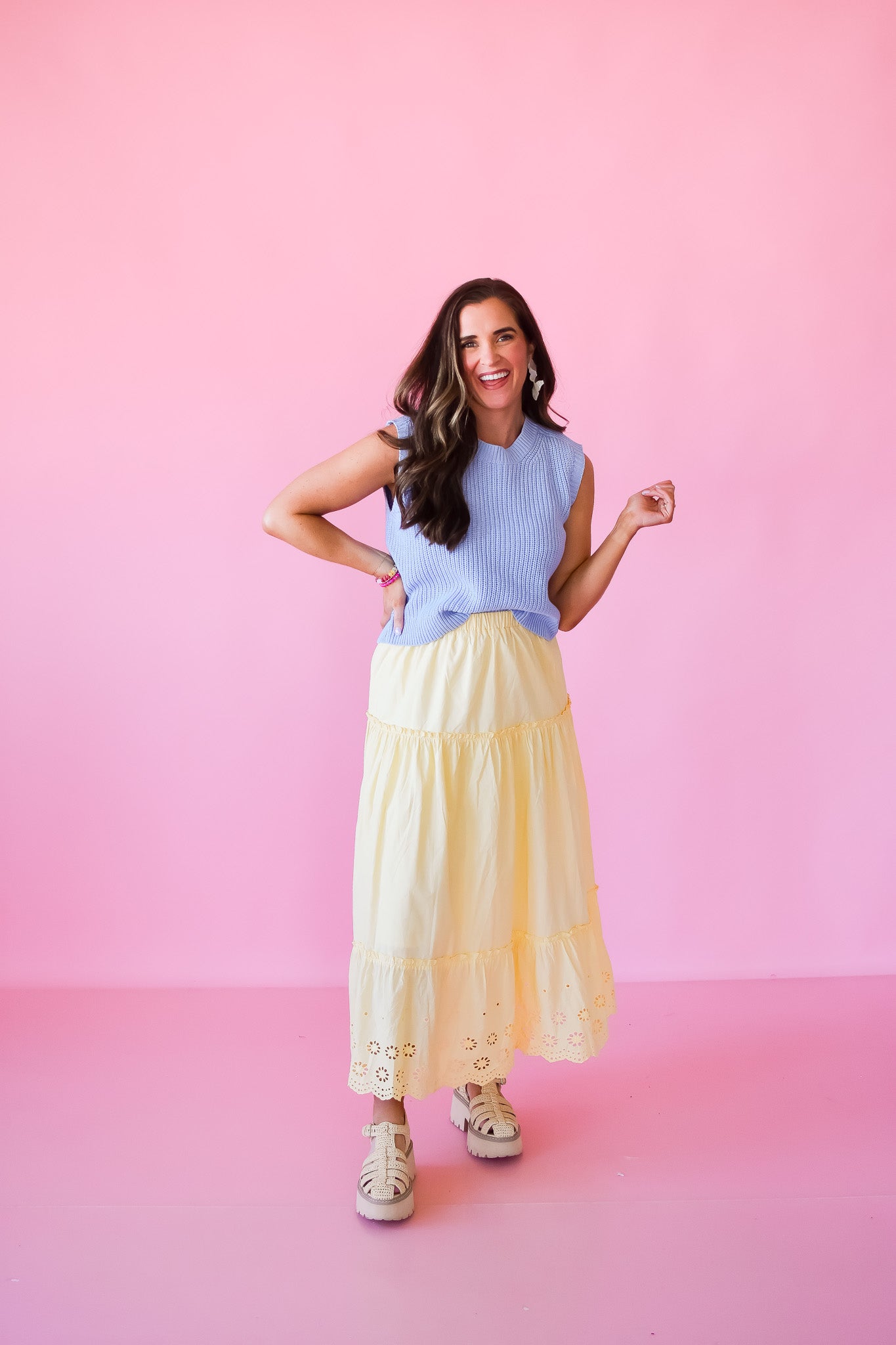 Lavern Eyelet Maxi Skirt