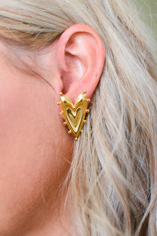 Elizabeth Heart Earrings