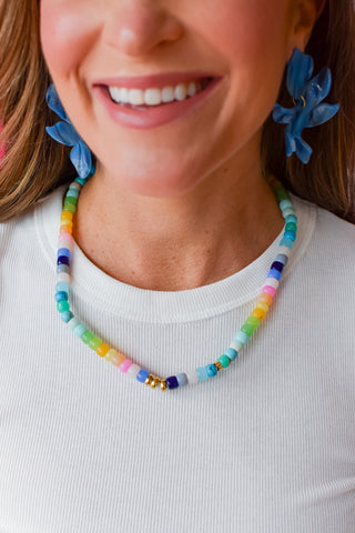 Coastal Girl Gemstone Necklace