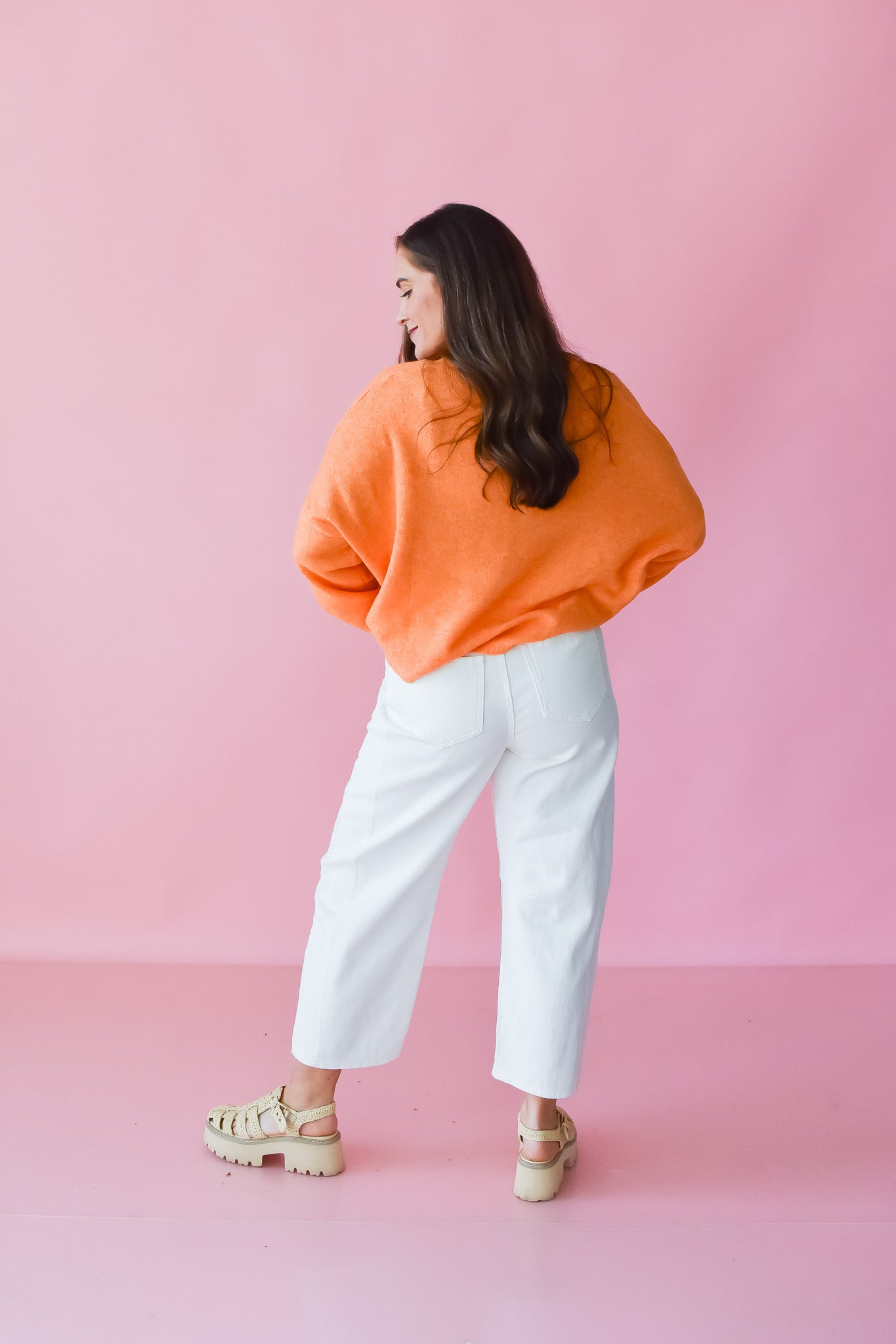 Piper Cardigan in Tangerine