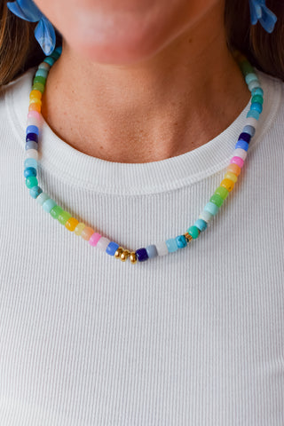 Coastal Girl Gemstone Necklace