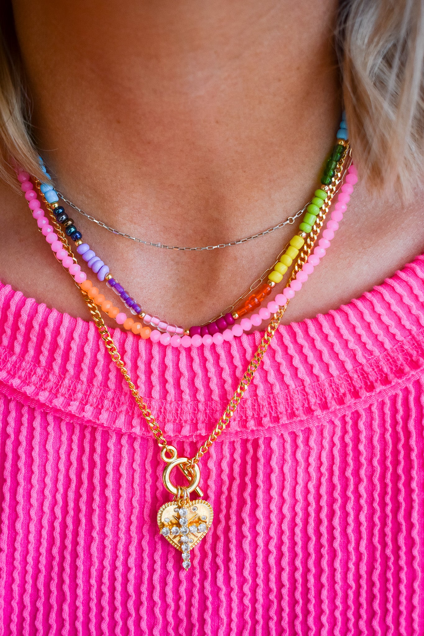 Rainbow Necklace- Skinny