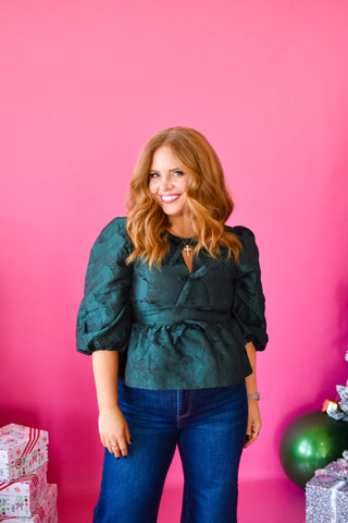Karrie Jacquard Floral Top