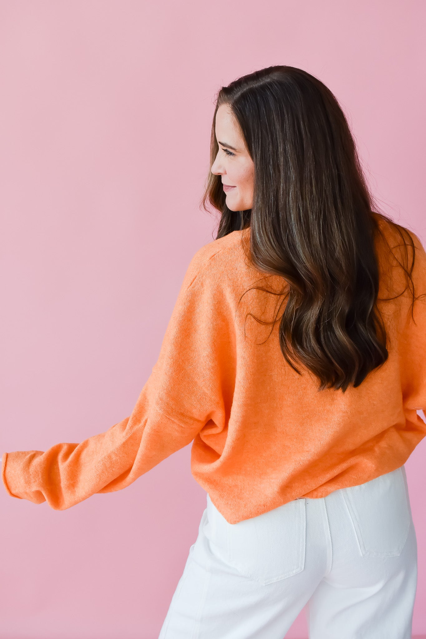 Piper Cardigan in Tangerine