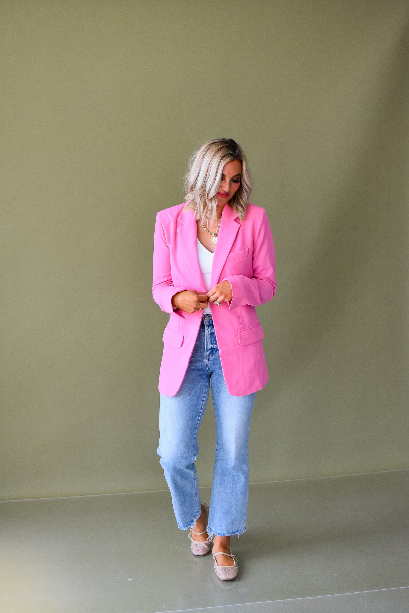 Ryleigh Bubblegum Blazer