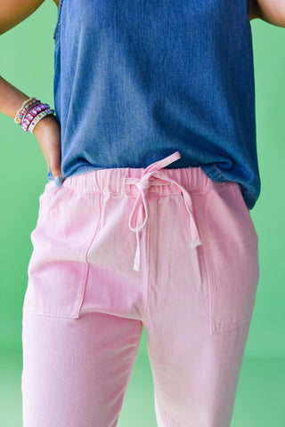Lori Pink Pull On Pants