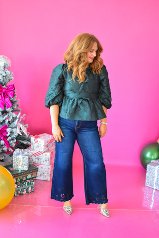 Karrie Jacquard Floral Top