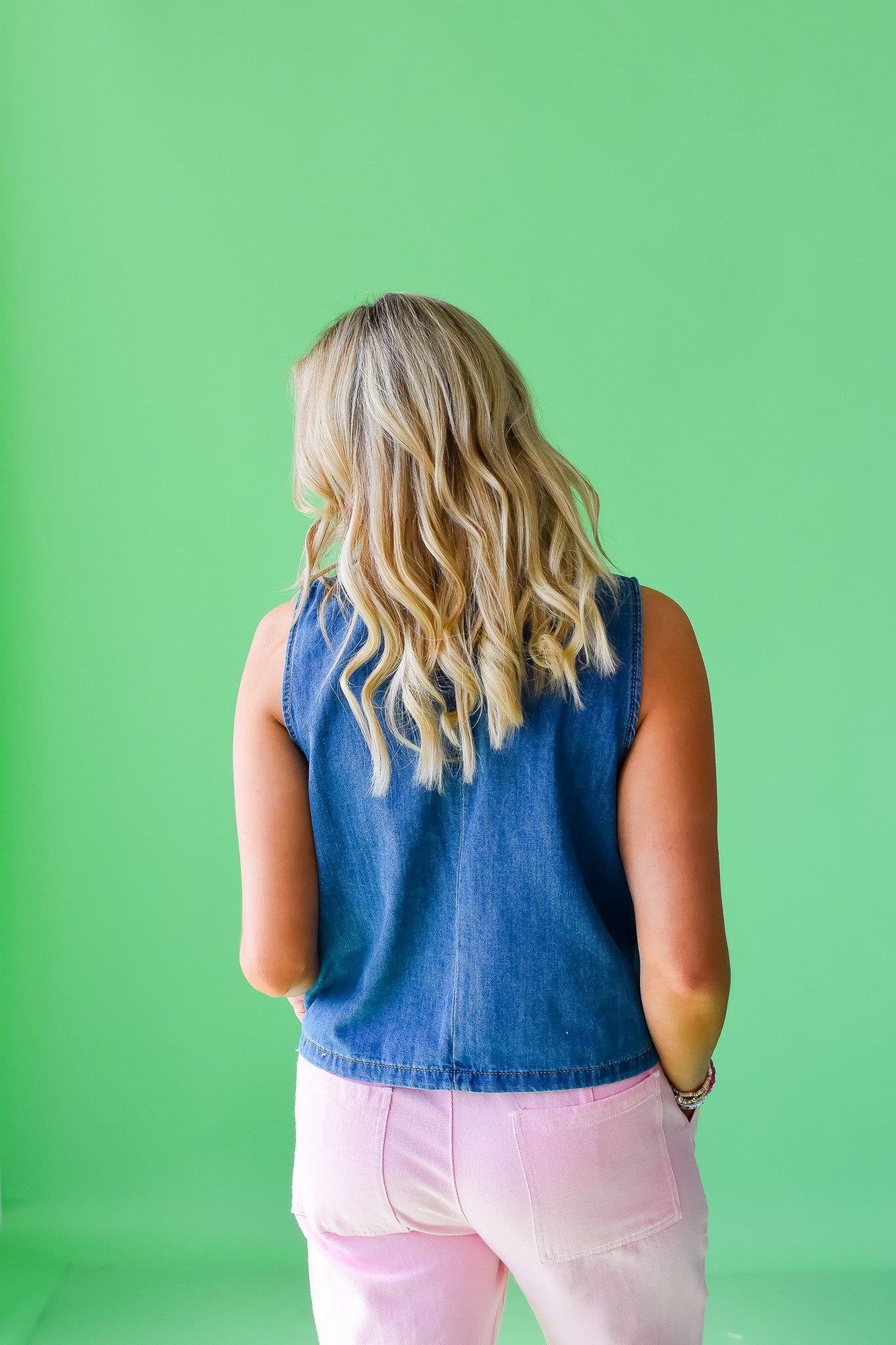 Trista Denim Top