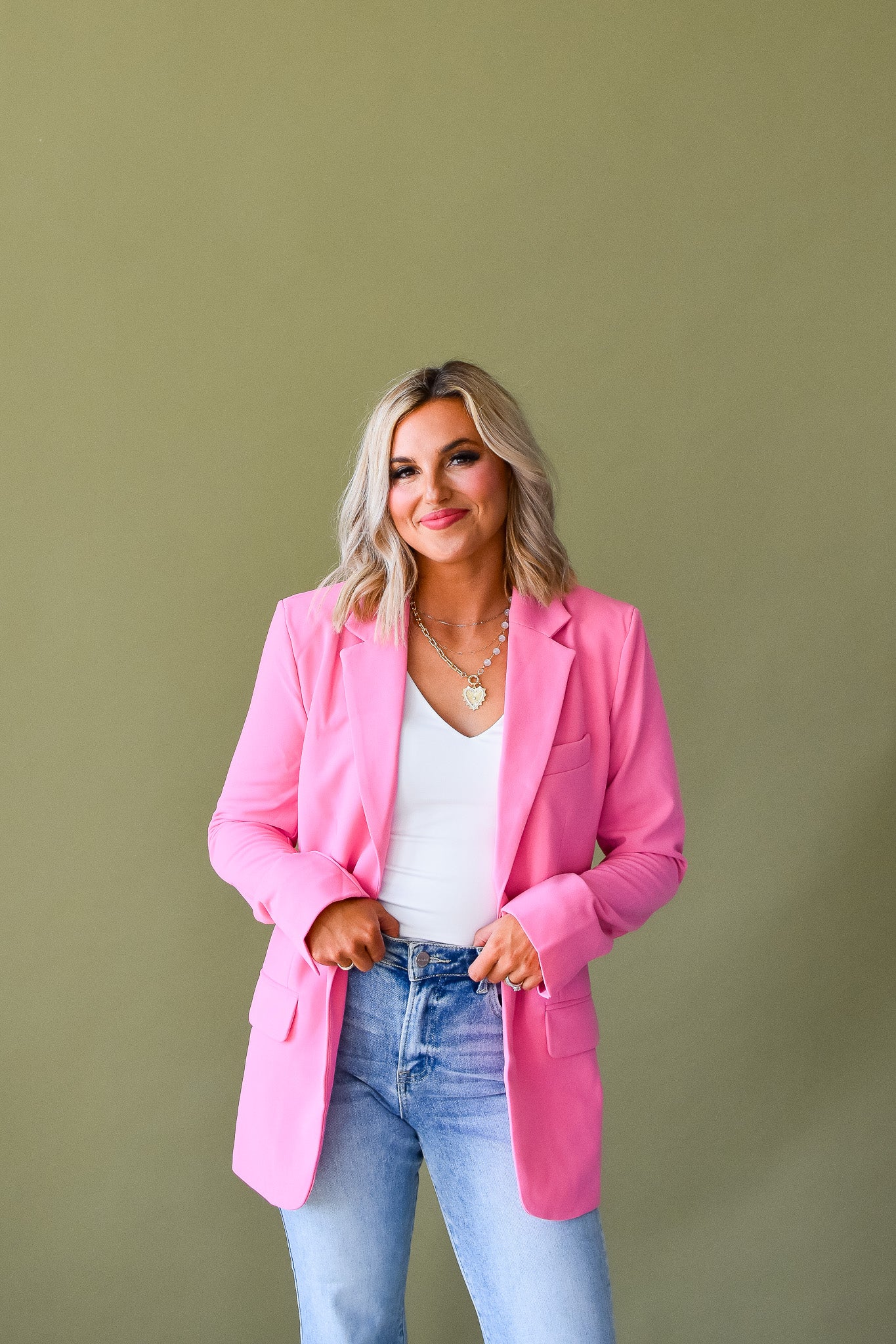 Ryleigh Bubblegum Blazer