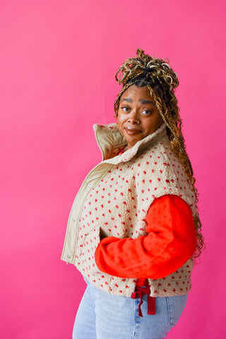 Wendy Polka Dot Sherpa Vest