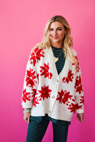 Taryn Snowflake Cardigan