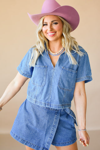 Shauna Denim Skort