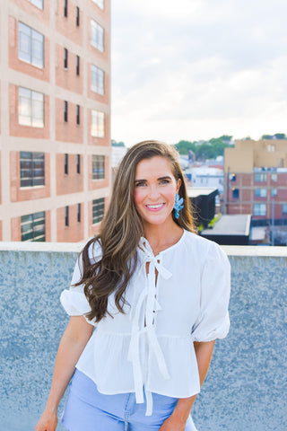 Ellis Front Tie Top
