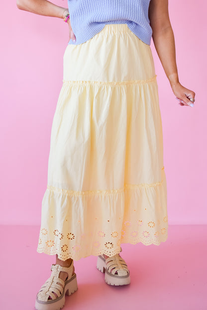 Lavern Eyelet Maxi Skirt