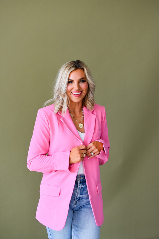 Ryleigh Bubblegum Blazer