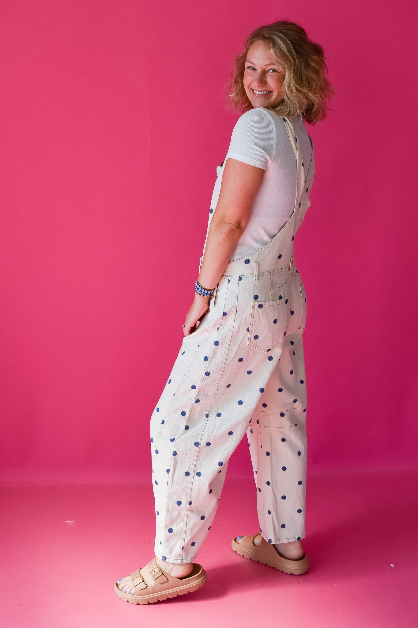 Gemma Polka Dot Barrel Overalls *PREORDER*