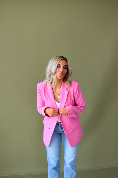 Ryleigh Bubblegum Blazer