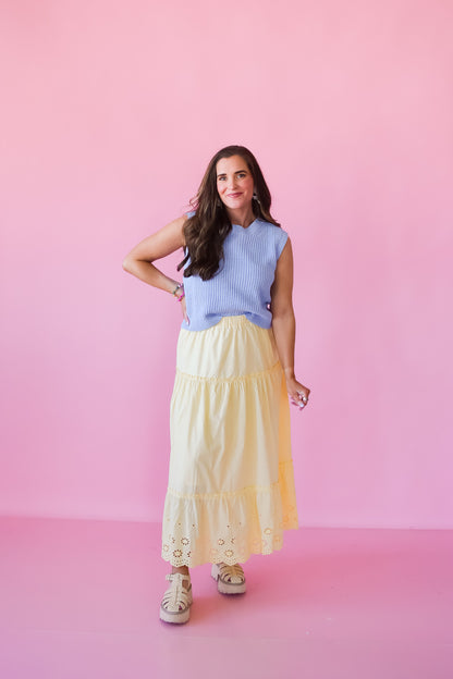 Lavern Eyelet Maxi Skirt