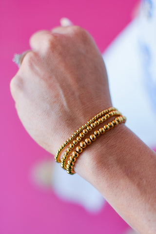 Gold Beaded Bracelet