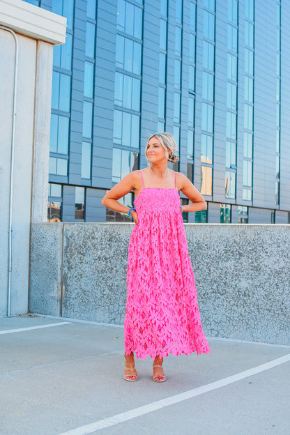 Tiana Lace Midi Dress