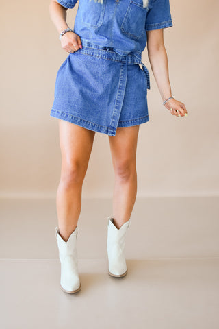 Shauna Denim Skort