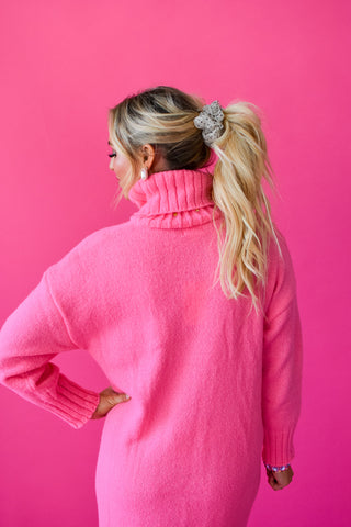 Sophia Midi Sweater Dress In Pink