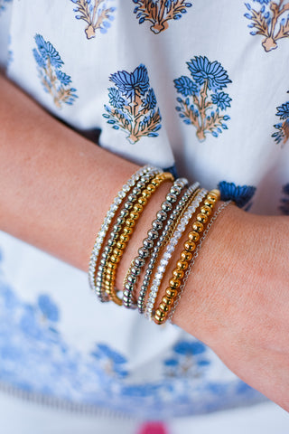 Silver Beaded Bracelet