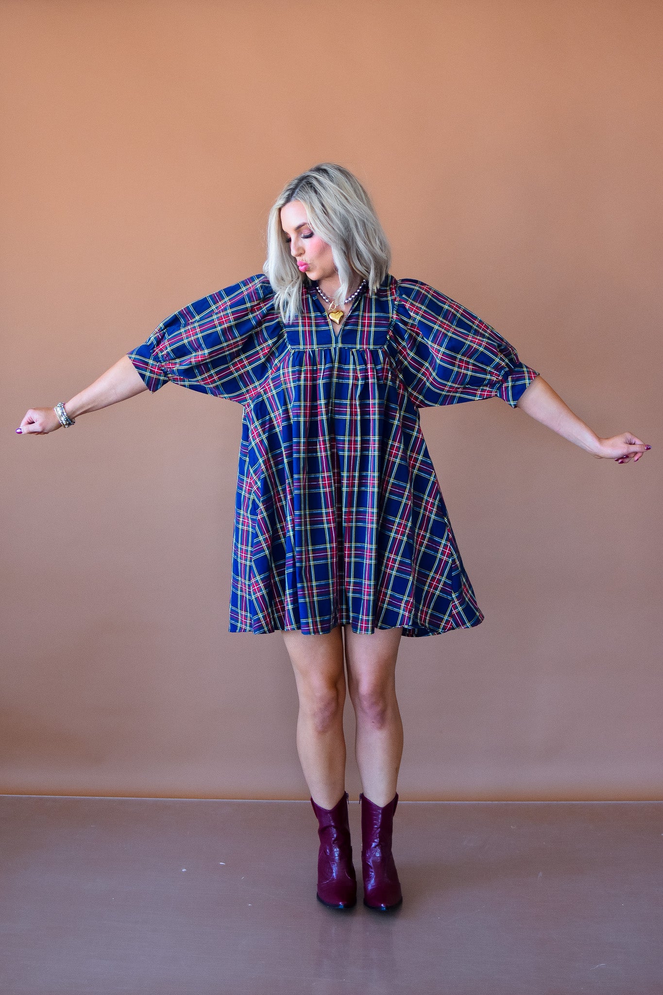 Fuller Plaid Dress