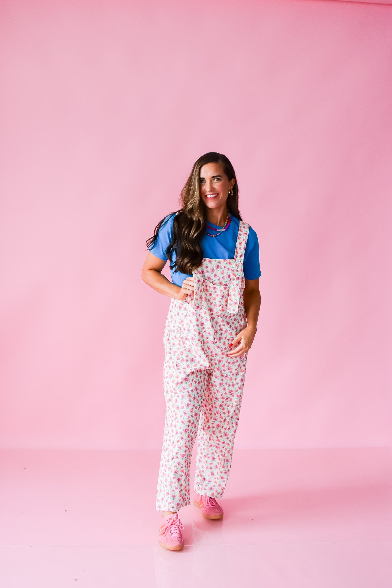 Polly Floral Overalls