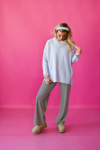 Laura Knit Sweater in Lilac