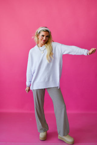Laura Knit Sweater in Lilac