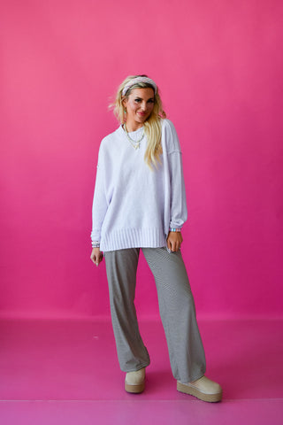 Laura Knit Sweater in Lilac