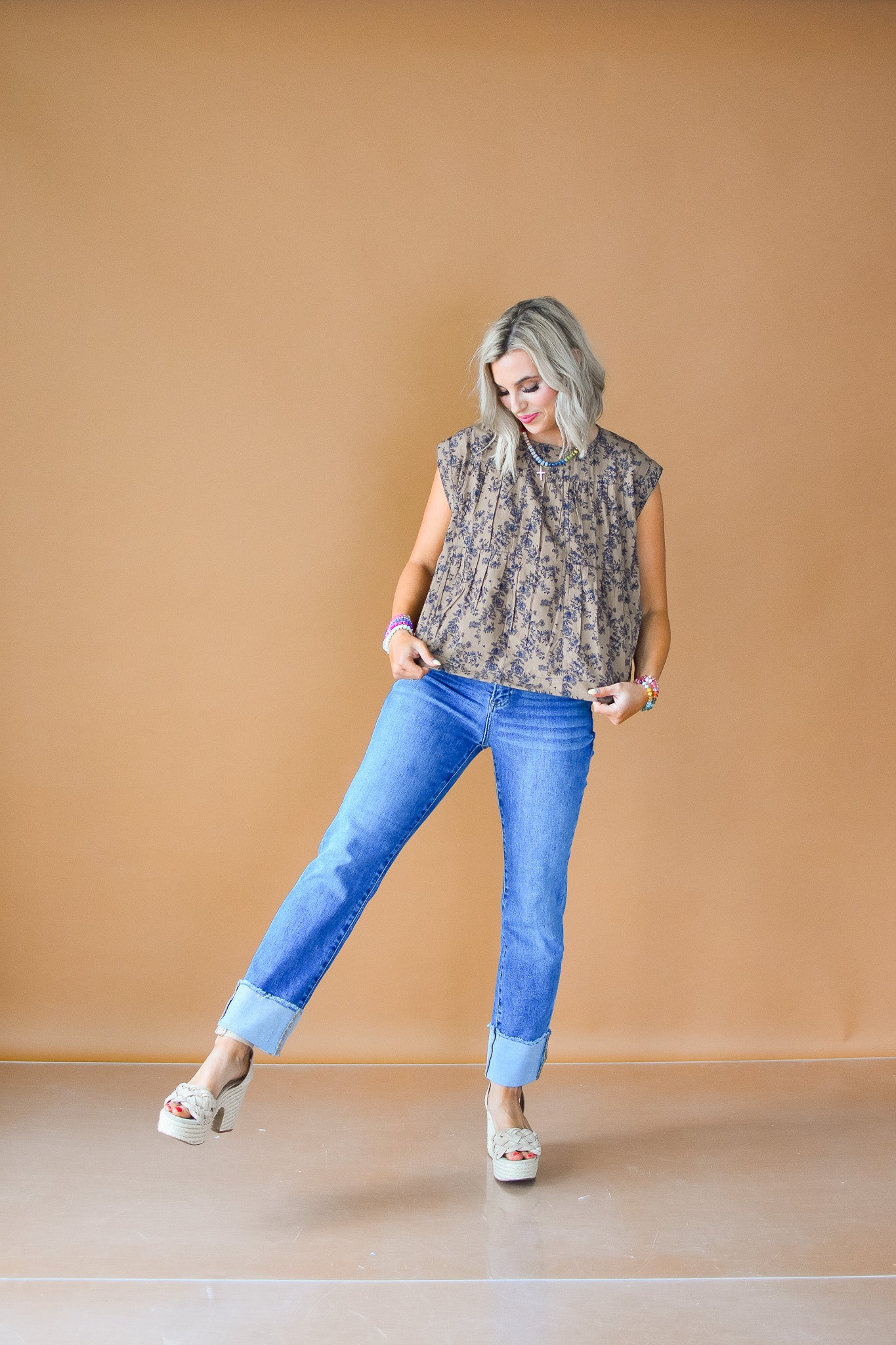 Foster Cuffed Straight Leg Denim