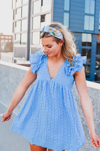 Blair Headband in Light Blue - RESTOCK