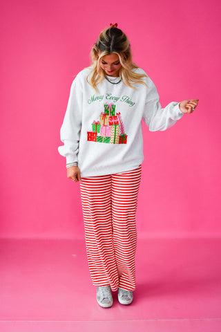 Merry Everything Embroidered Sweatshirt