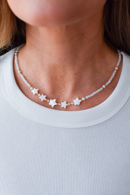 Happy Stars Beaded Necklace *RESTOCK*