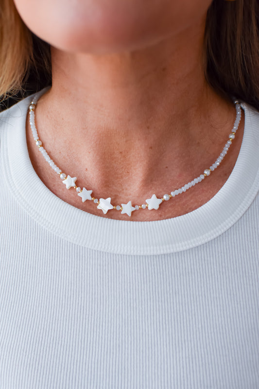 Happy Stars Beaded Necklace *RESTOCK*