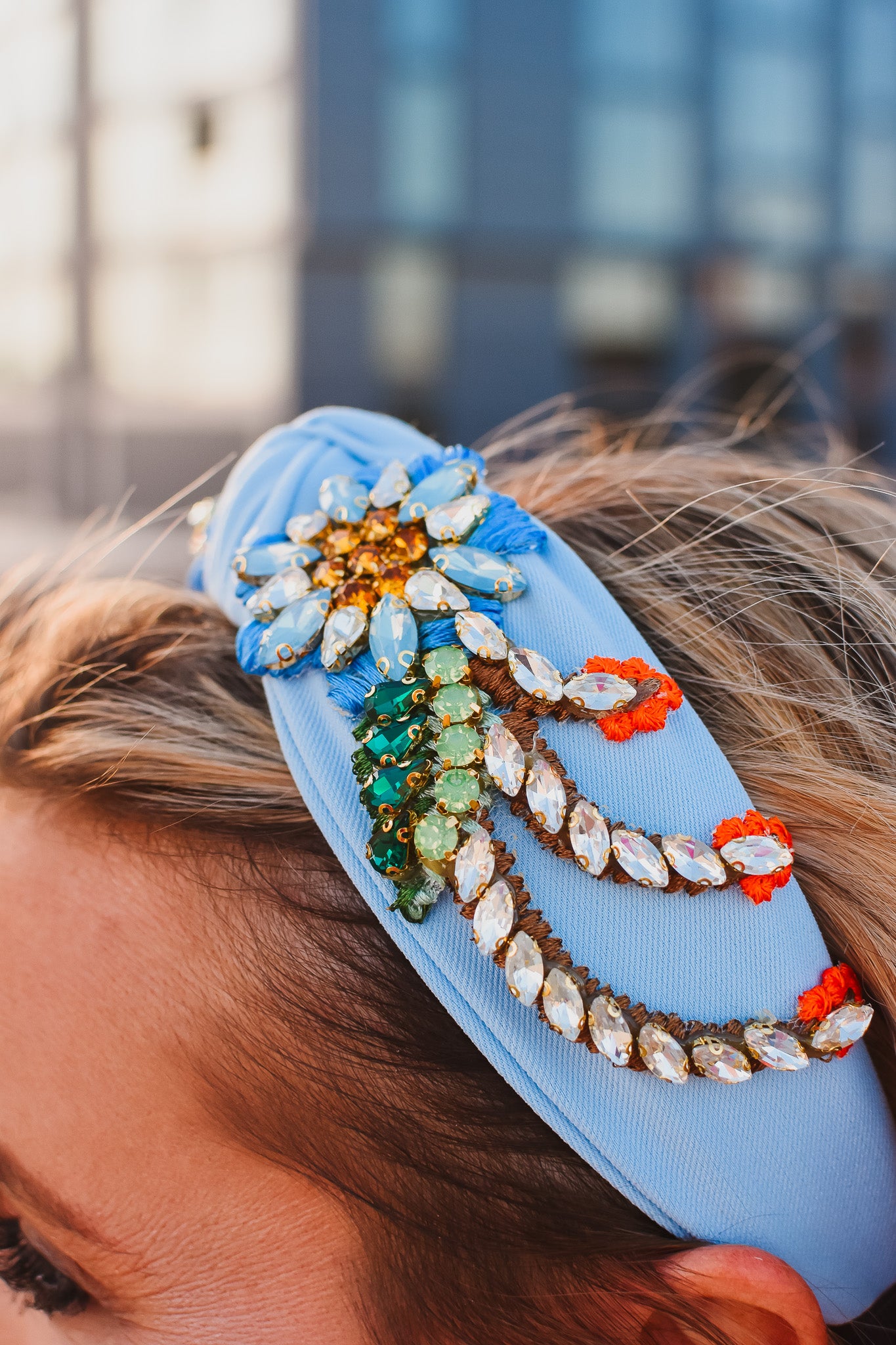 Blair Headband in Light Blue - RESTOCK