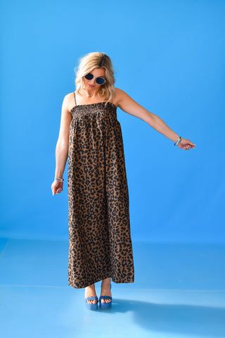 Jaime Leopard Maxi Dress - RESTOCK